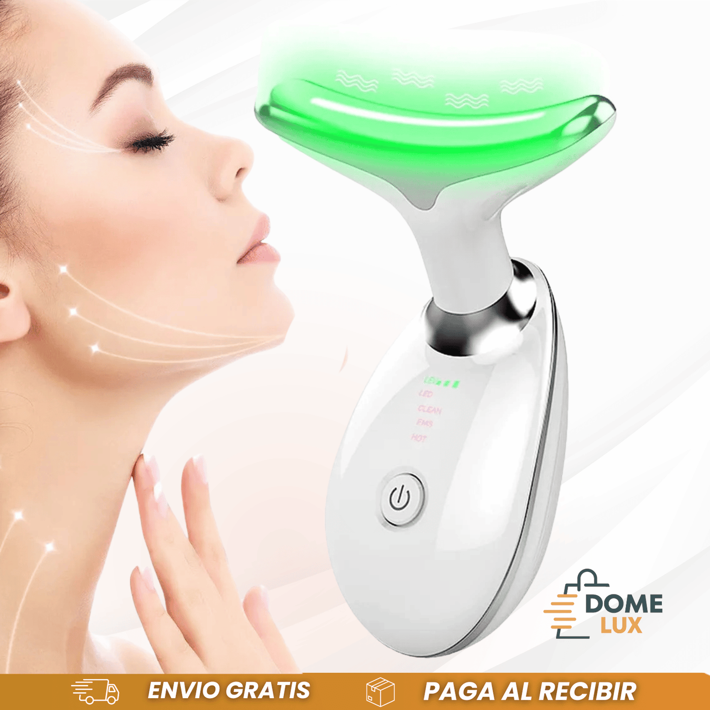 MASAJEADOR FACIAL LUZ LED