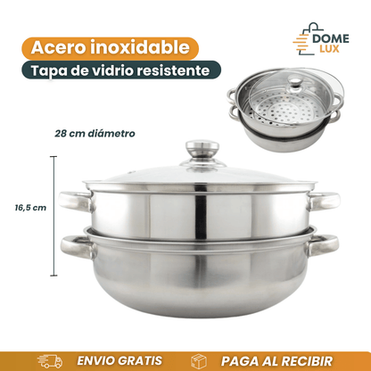 OLLA VAPORERA En acero inoxidable
