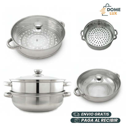 OLLA VAPORERA En acero inoxidable