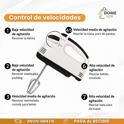 BATIDORA ELECTRICA 7 Velocidades