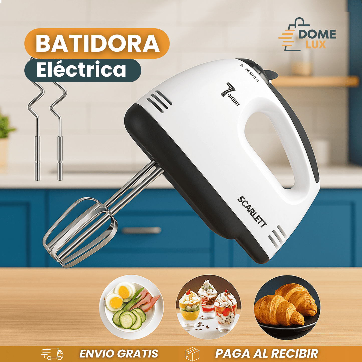 BATIDORA ELECTRICA 7 Velocidades