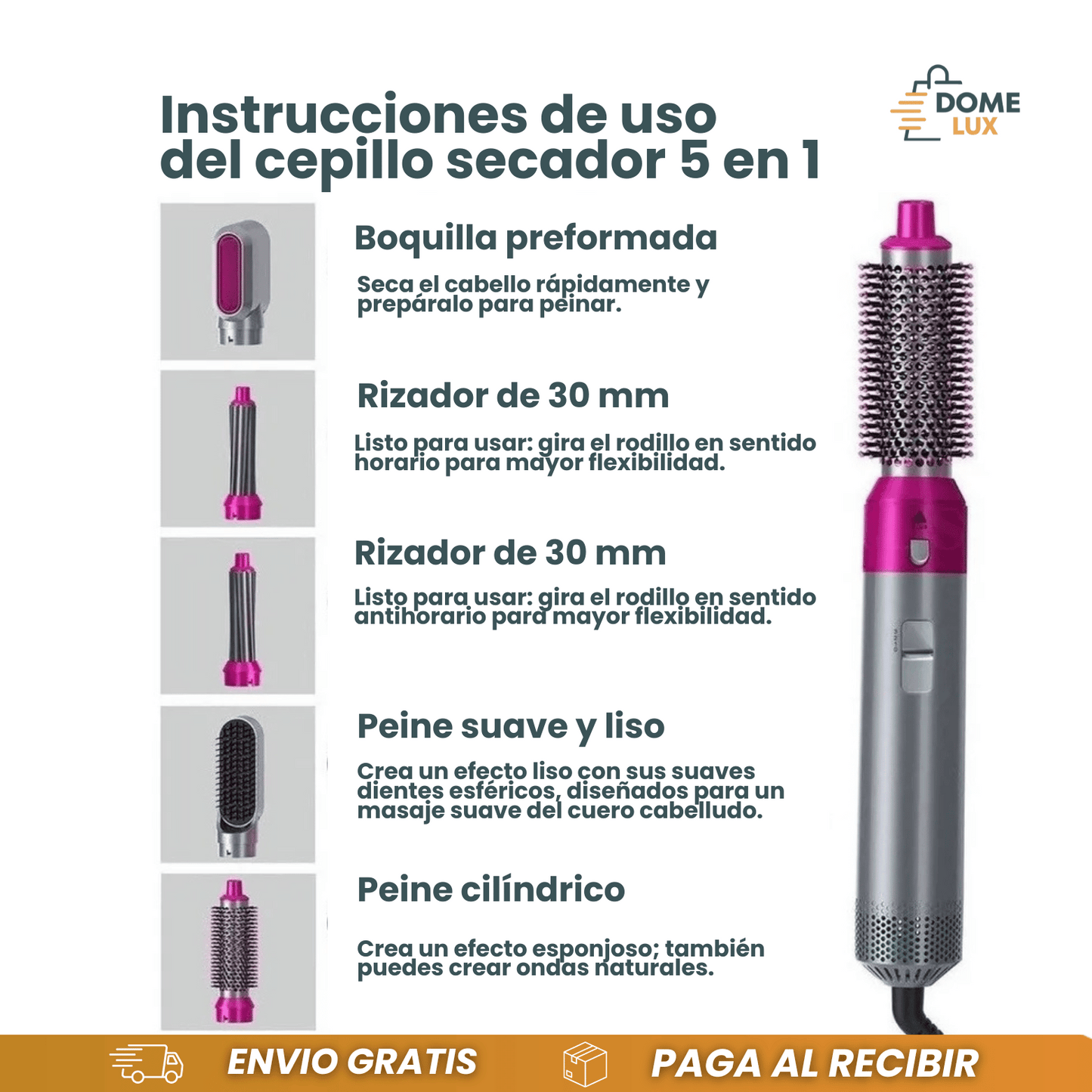 CEPILLO SECADOR 5 EN 1