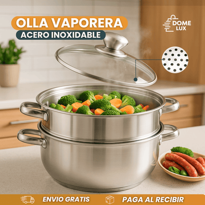 OLLA VAPORERA En acero inoxidable