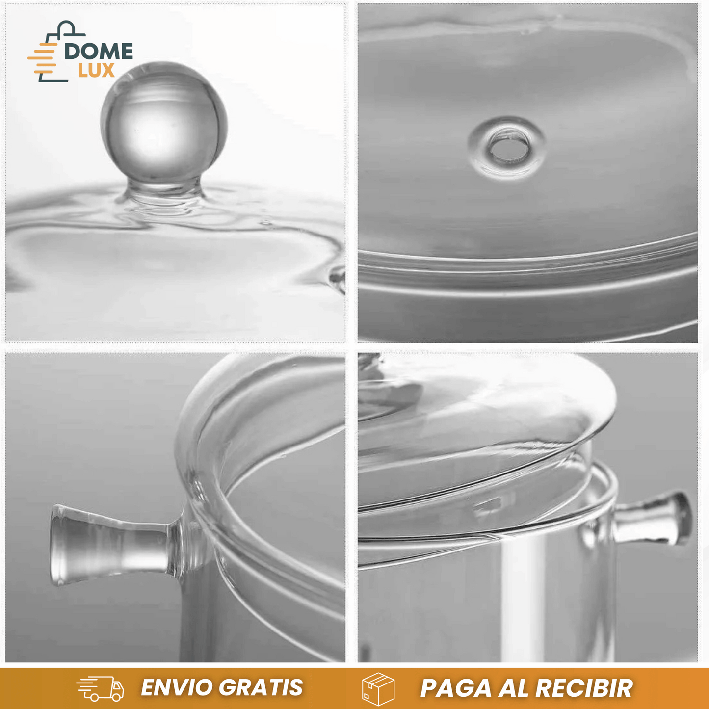 OLLA DE VIDRIO Borosilicato