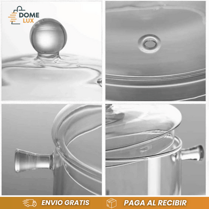 OLLA DE VIDRIO Borosilicato