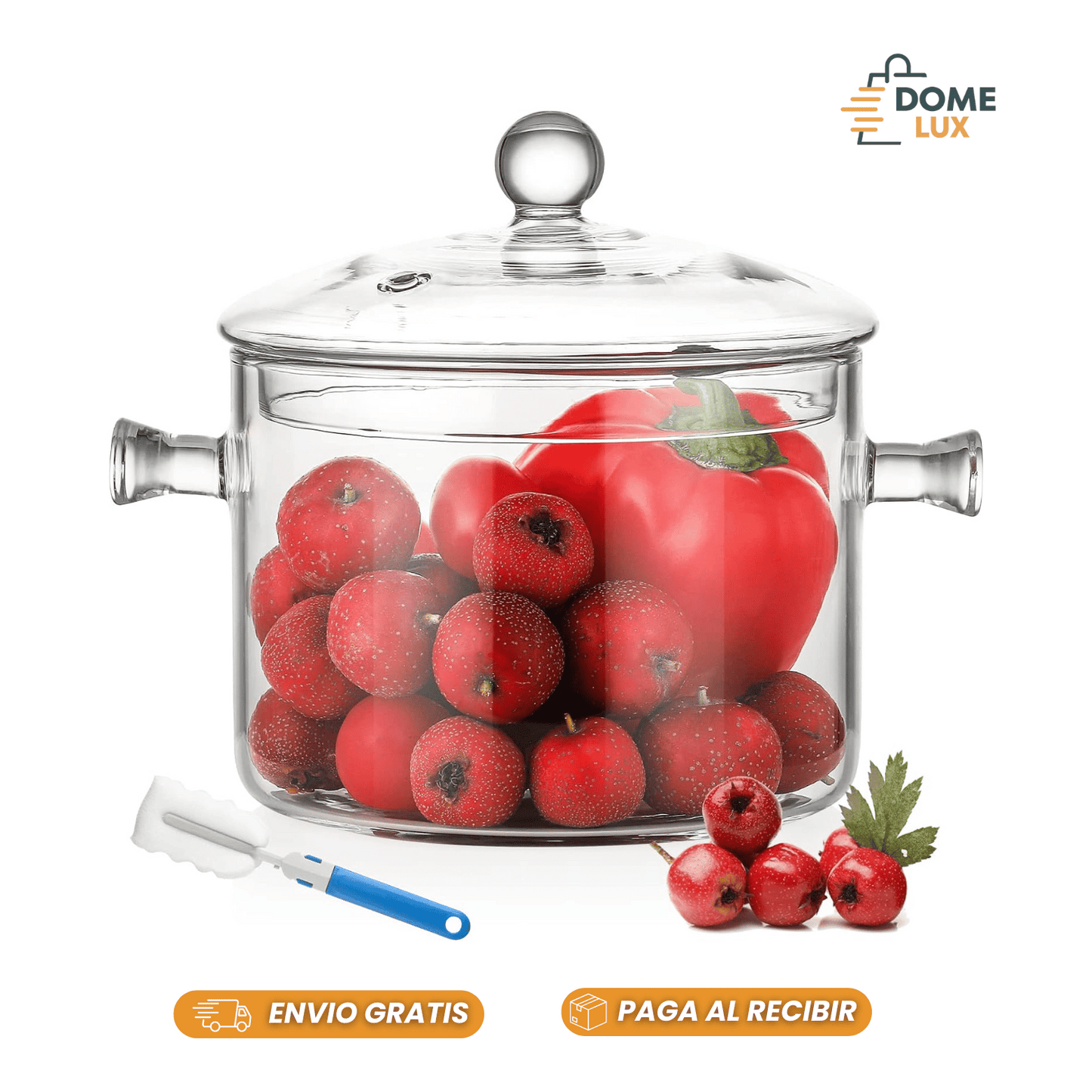 OLLA DE VIDRIO Borosilicato