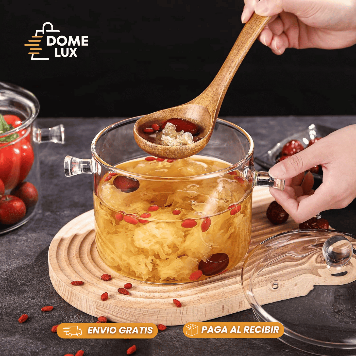 OLLA DE VIDRIO Borosilicato